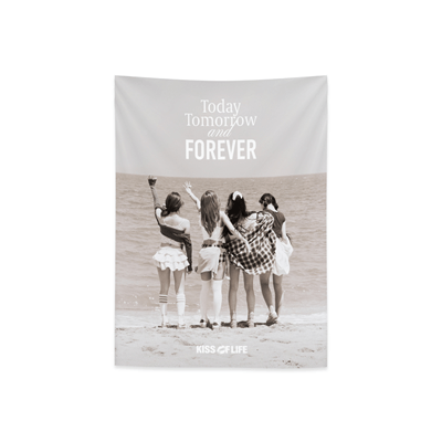KISS OF LIFE 4TH MINI ALBUM POP-UP OFFICIAL MD    [CHIFFON FABRIC POSTER]
