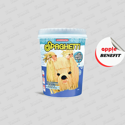LE SSERAFIM 1ST SINGLE ALBUM SPAGHETTI  (STRESS BALL VER.)  |  KPOP USA APPLE OFFICIAL  MEMO PAD