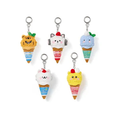 LE SSERAFIM [FIM'S CLUB X EARP EARP] PLUSH KEYRING  (ICE CREAM VER.)