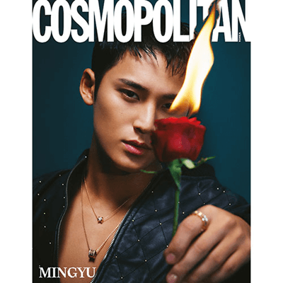 SEVENTEEN MINGYU COSMOPOLITAN 2023-12 MAGAZINE  VERSION D   | INCLUDES 2 POSTCARDS