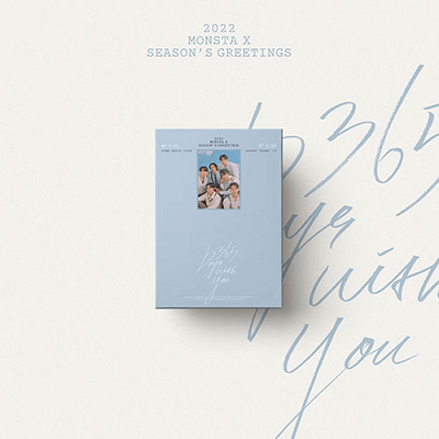 MONSTA X 2022 SEASON'S GREETINGS SET | DAILY PAD CALENDAR PACKAGE & DESK CALENDAR PACKAGE | 2 SEASON'S GREETINGS SET