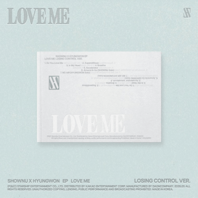 MONSTA X SHOWNU x HYUNGWON EP ALBUM LOVE ME  (Losing Control Ver.)