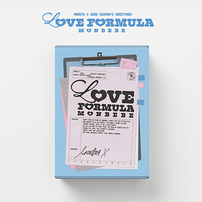 MONSTA X 2026 SEASON'S GREETINGS  [LOVE FORMULA MONBEBE]  |  INCLUDES PRE ORDER GIFT OFFICIAL PHOTOCARD  (RANDOM 1 OUT OF 6)