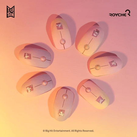 BTS TINYTAN X ROYCHE WIRELESS MOUSE