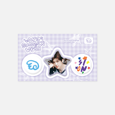 NCT WISH ONE SUMMER WISH  OFFICIAL MD    [PIN BUTTON SET]