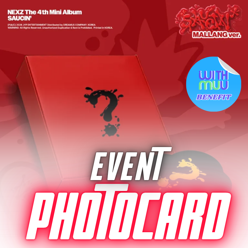 NEXZ 4TH MINI ALBUM SAUCIN'   (MALLANG VER.)   |  KPOP USA WITHMUU OFFICIAL PHOTOCARD  (RANDOM 1 OUT OF 7)      [PRE]