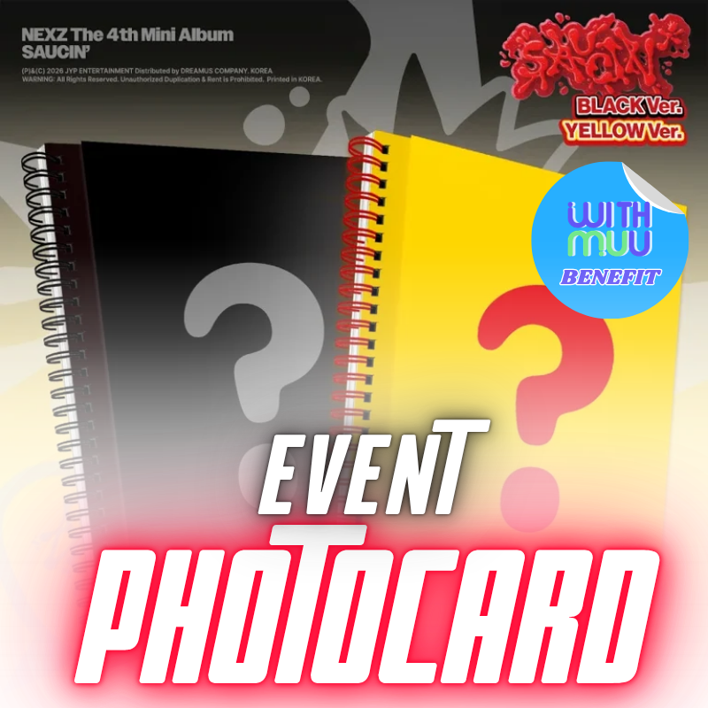 NEXZ 4TH MINI ALBUM SAUCIN'     |  KPOP USA WITHMUU OFFICIAL PHOTOCARD  (RANDOM 1 OUT OF 7)      [PRE]