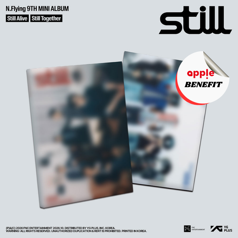 N.FLYING 9TH MINI ALBUM Still (PHOTOBOOK VER.)   -  2 ALBUMS SET   |   KPOP USA APPLE OFFICIAL  PHOTOCARD  (RANDOM 1 OUT OF 5)      [PRE]