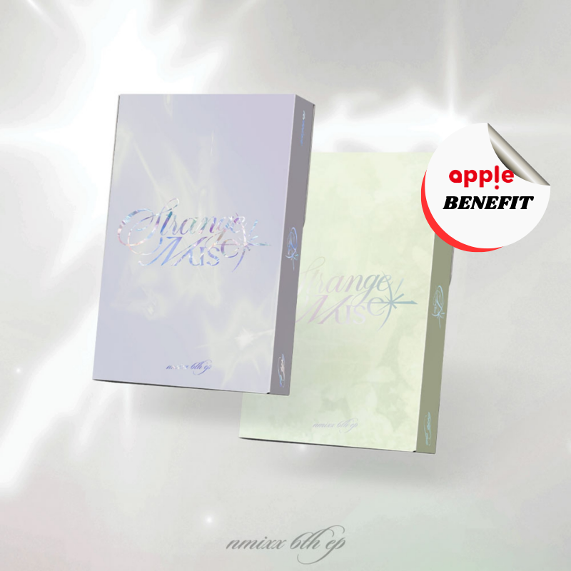 NMIXX 6TH MINI ALBUM STRANGE MUSE  (PLATFORM ALBUM_POCAALBUM VER.)   -  2 ALBUMS SET  |   KPOP USA APPLE OFFICIAL  PHOTOCARD C (RANDOM 1 OUT OF 6)    [PRE]