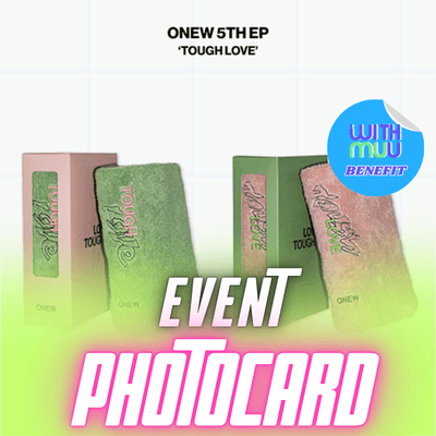 SHINEE ONEW 5TH EP ALBUM TOUGH LOVE  (TOWEL BOOK VER.)   |   KPOP USA WITHMUU OFFICIAL PHOTOCARD (RANDOM 1 OUT OF 2)
