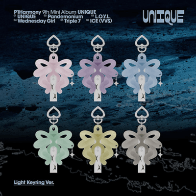 P1HARMONY 9TH MINI ALBUM UNIQUE   (LIGHT KEYRING VER.)