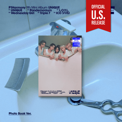 P1HARMONY 9TH MINI ALBUM UNIQUE   (U.S VER)   HELLO82 [POP-UP EXCLUSIVE]  -  3 ALBUMS SET   |   INCLUDES  HELLO82 POP-UP EXCLUSIVE PHOTOCARD (RANDOM 1 OUT OF 6)  +  EXCLUSIVE U.S PHOTOCARD (RANDOM 1 OUT OF 6)