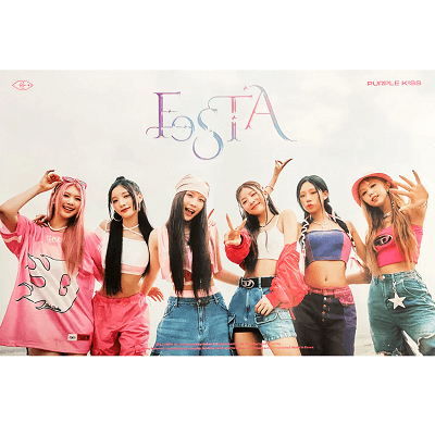 PURPLE KISS 1ST SINGLE ALBUM  FESTA MAIN VER. POSTER |  VERSION B