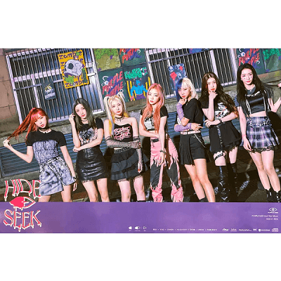 PURPLE KISS HIDE & SEEK 2ND MINI ALBUM POSTER |  VERSION D