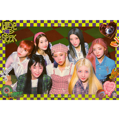 PURPLE KISS HIDE & SEEK 2ND MINI ALBUM POSTER |  VERSION C