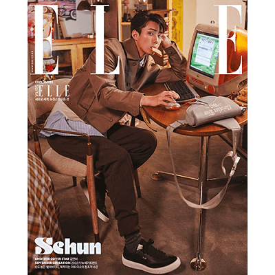 EXO SEHUN ELLE 2022-09 MAGAZINE VERSION B