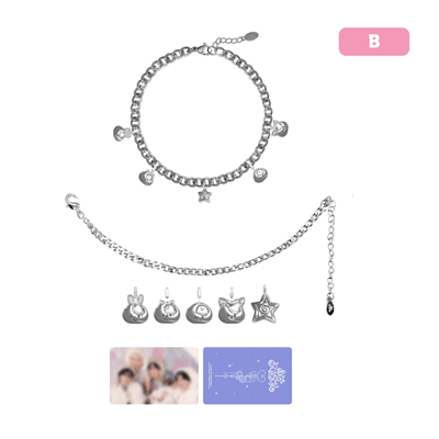 STRAY KIDS 5TH FANMEETING SKZ 5'CLOCK OFFICIAL MD  [CUSTOM BRACELET]  [
