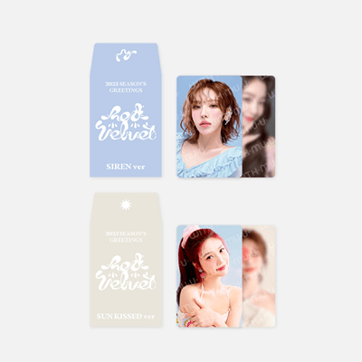 RED VELVET SMTOWN  2025 SEASON'S GREETINGS OFFICIAL MD  RANDOM TRADING CARD SET
