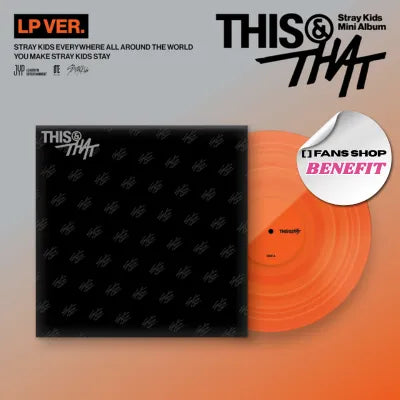 STRAY KIDS MINI ALBUM THIS & THAT  (LP VER.)      |  FANS SHOP OFFICIAL PHOTOCARD INCLUDED PER ALBUM (RANDOM 1 OUT OF 8)         [PRE]