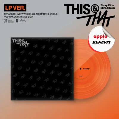 STRAY KIDS MINI ALBUM THIS & THAT  (LP VER.)    |   KPOP USA APPLE OFFICIAL PHOTOCARD  (RANDOM 1 OUT OF 8)        [PRE]