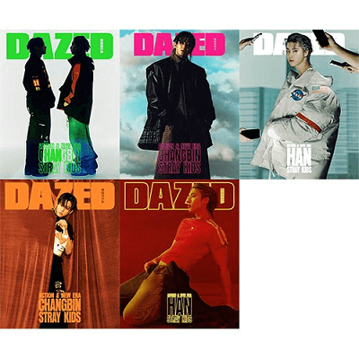 STRAY KIDS CHANGBIN & HAN DAZED AND CONFUSED 2025-02 MAGAZINE