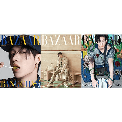 STRAY KIDS BANG CHAN HARPER'S BAZAAR  2025-02 MAGAZINE