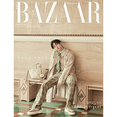 STRAY KIDS BANG CHAN HARPER'S BAZAAR  2025-02 MAGAZINE