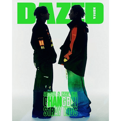 STRAY KIDS CHANGBIN & HAN DAZED AND CONFUSED 2025-02 MAGAZINE