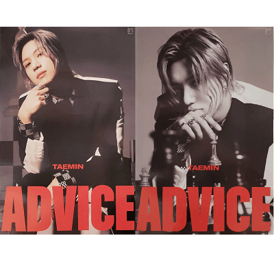 SHINEE TAEMIN ADVICE 3RD MINI ALBUM POSTER 2 POSTER SET