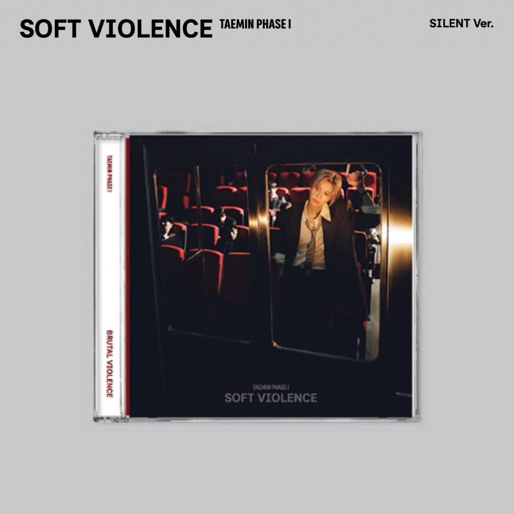 [LUCKY DRAW]    SHINEE TAEMIN ALBUM PHASE I: Soft Violence  (JEWEL VER.)    -  2 ALBUMS SET     |  KPOP USA WITHMUU OFFICIAL PHOTOCARD (RANDOM 1 OUT OF 3)       [PRE]