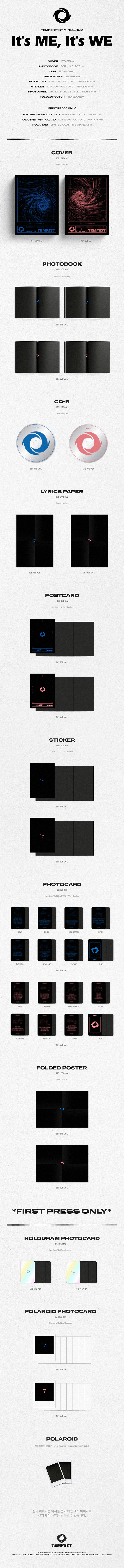 TEMPEST 1ST MINI ALBUM: IT'S ME IT'S WE