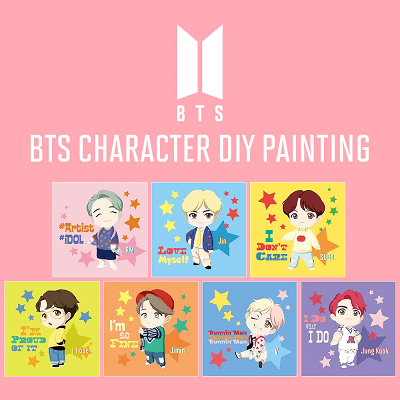 BTS TINYTAN CHARACTER DIY PAINTING SET