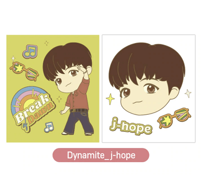 BTS TINYTAN DYNAMITE DIY CUBIC DECO STICKER KIT
