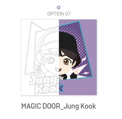 BTS TINYTAN MAGIC DOOR CHARACTER DIY PAINTING SET