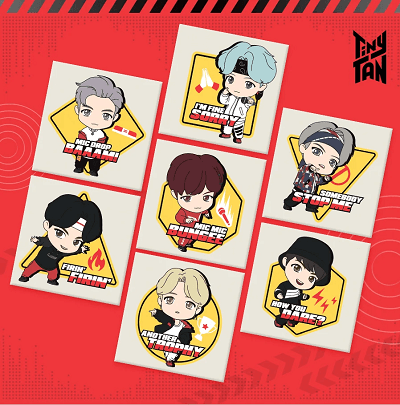 BTS TINYTAN MIC DROP CHARACTER DIY PAINTING SET