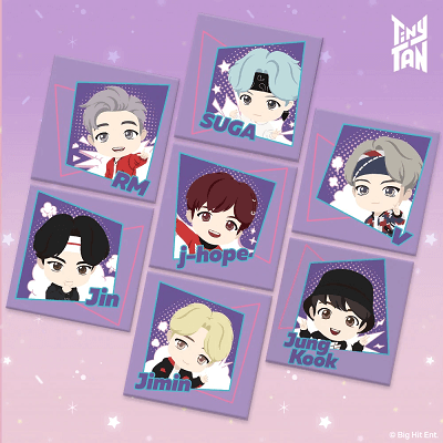 BTS TINYTAN MAGIC DOOR CHARACTER DIY PAINTING SET