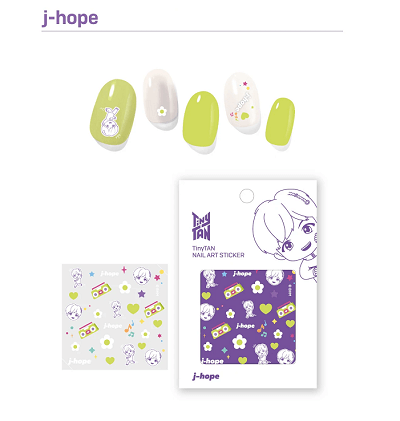 BTS TINYTAN BASIC NAIL ART STICKER