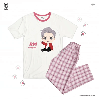 BTS TINYTAN X TIYP  OFFICIAL  [CHECK PAJAMA SET]