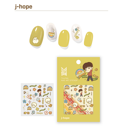 BTS TINYTAN DYNAMITE NAIL ART STICKER