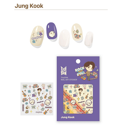 BTS TINYTAN DYNAMITE NAIL ART STICKER