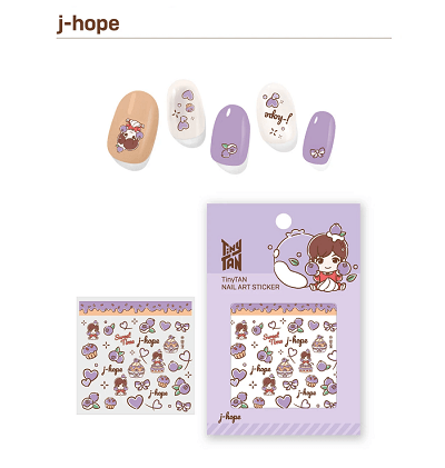 BTS TINYTAN SWEET TIME NAIL ART STICKER