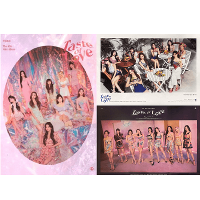 TWICE TASTE OF LOVE 10TH MINI ALBUM POSTER RANDOM VERSION
