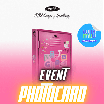 VIVIZ 2026 SEASON'S GREETINGS  [VIVID GIRLS]     |  KPOP USA WITHMUU OFFICIAL PHOTOCARD (RANDOM 1 OUT OF 3)       [PRE]