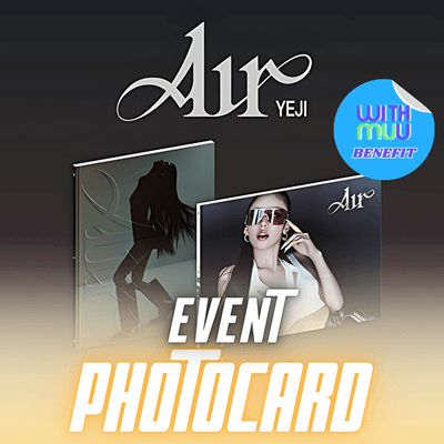 ITZY YEJI ALBUM AIR (PHOTOBOOK VER.)   |    KPOP USA WITHMUU OFFICIAL PHOTOCARD  (RANDOM 1 OUT OF 2)