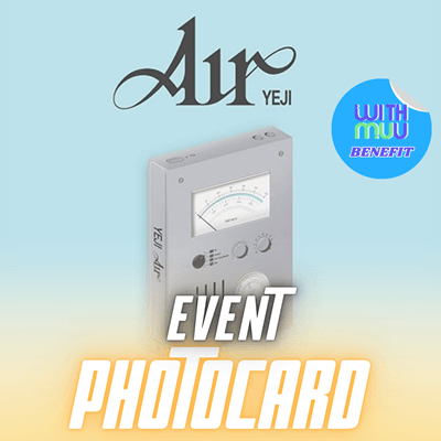ITZY YEJI ALBUM AIR (OXYGEN PACK VER.)   |    KPOP USA WITHMUU OFFICIAL PHOTOCARD  (RANDOM 1 OUT OF 2)