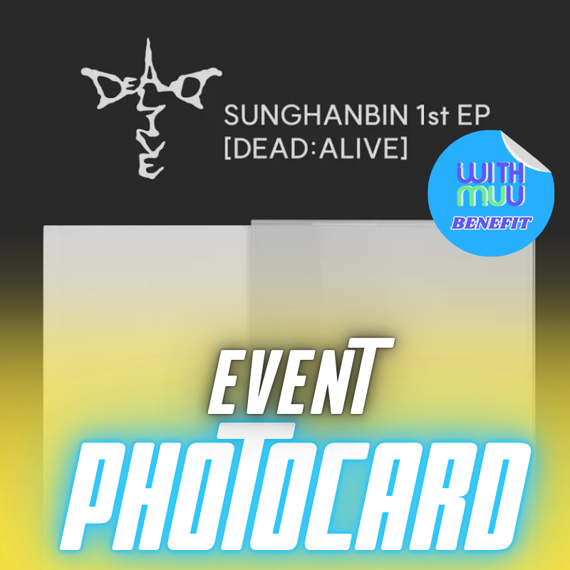 ZEROBASEONE SUNG HAN BIN 1ST EP ALBUM DEAD:ALIVE  (PHOTOBOOK VER.)  -  3 ALBUMS SET    |  KPOP USA WITHMUU OFFICIAL PHOTOCARD  (RANDOM 1 OUT OF 2)      [PRE]
