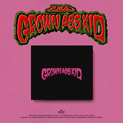 ZICO 4TH MINI ALBUM GROWN ASS KID  JEWEL CASE VER.
